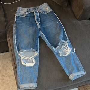 LF Women’s Distressed Blue Jeans